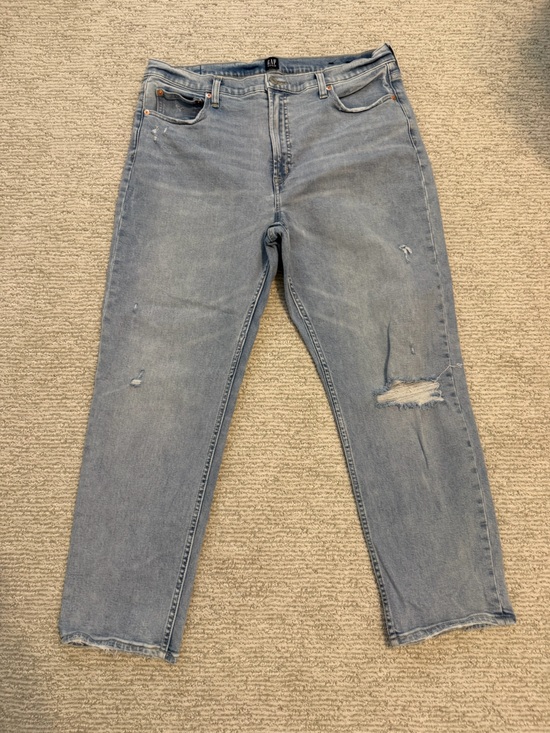 GAP Denim - GAP High-Rise Cigarette Jeans-Light Destroy